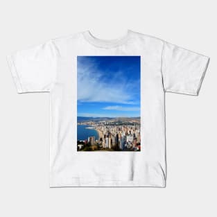 Benidorm Skyline Cityscape Costa Blanca Spain Kids T-Shirt